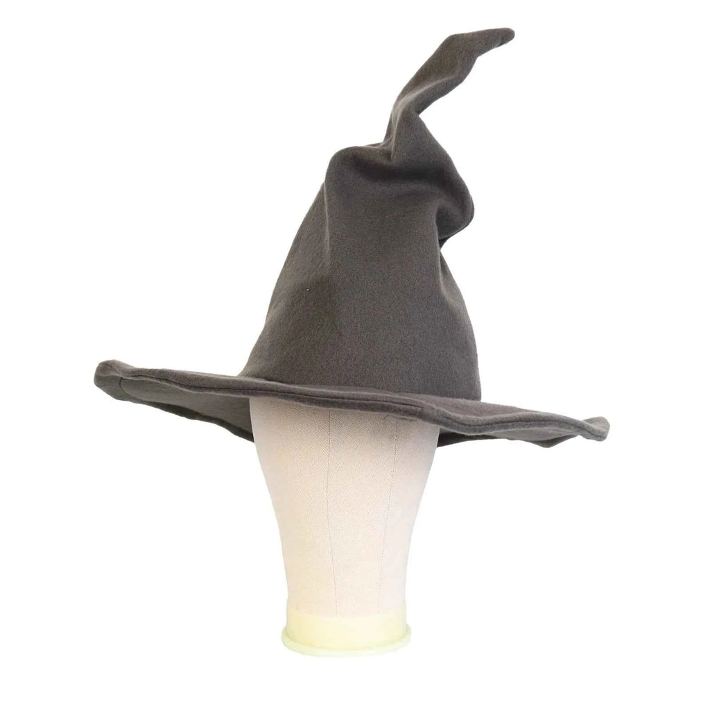 Premium Grey Wizard Hat - Pointed Dumbledore Role Play Costume