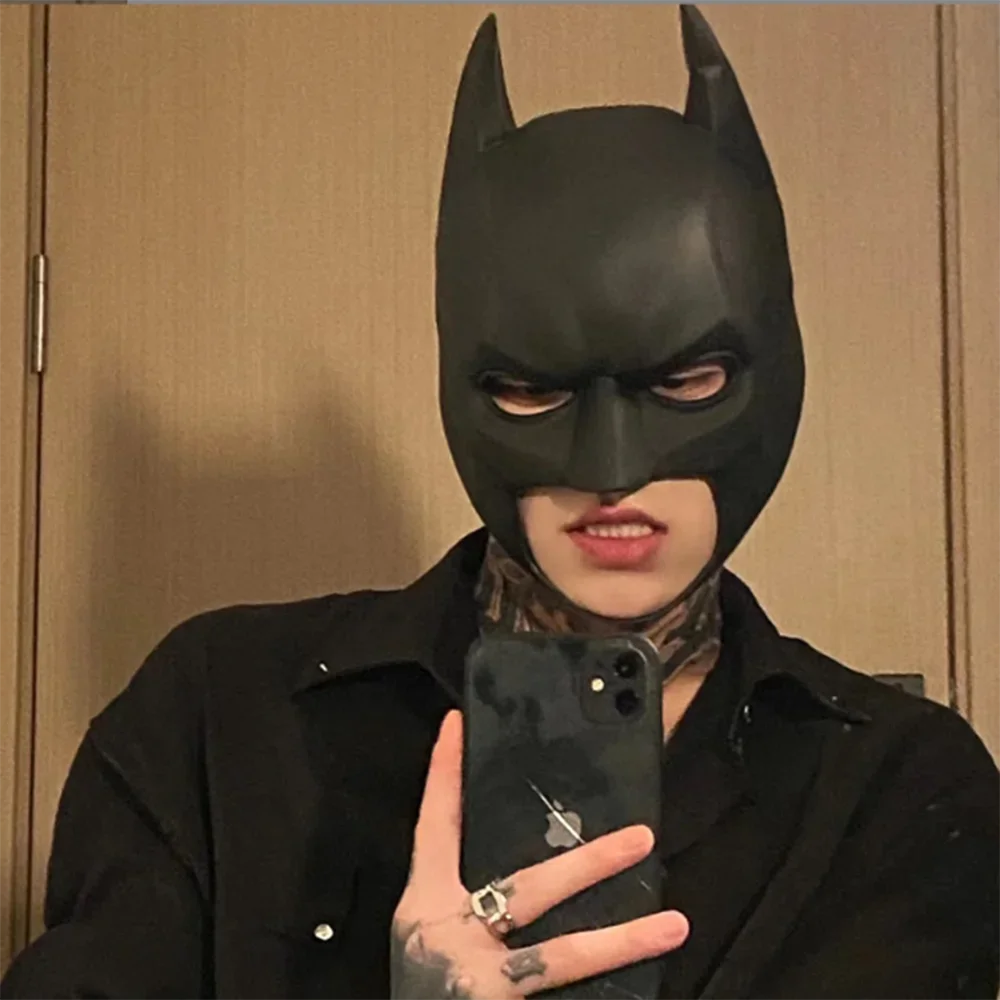 Premium Dark Knight Mask - Realistic Bruce Wayne Helmet