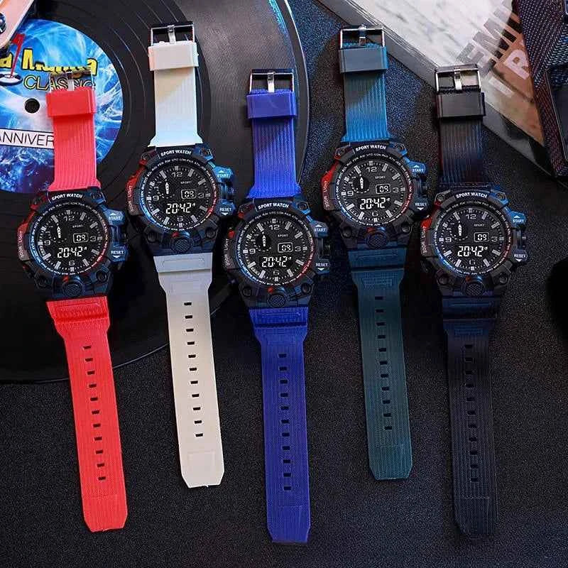Sports Watch Men's LED Digital Watches Multifunction Military Clock Big Dial Waterproof Fitness Electronic Watch For Man