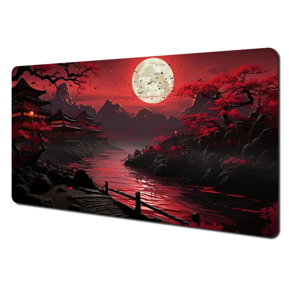 Premium Large Mouse Pad - Anti-Slip Art Landscape Desk Mat