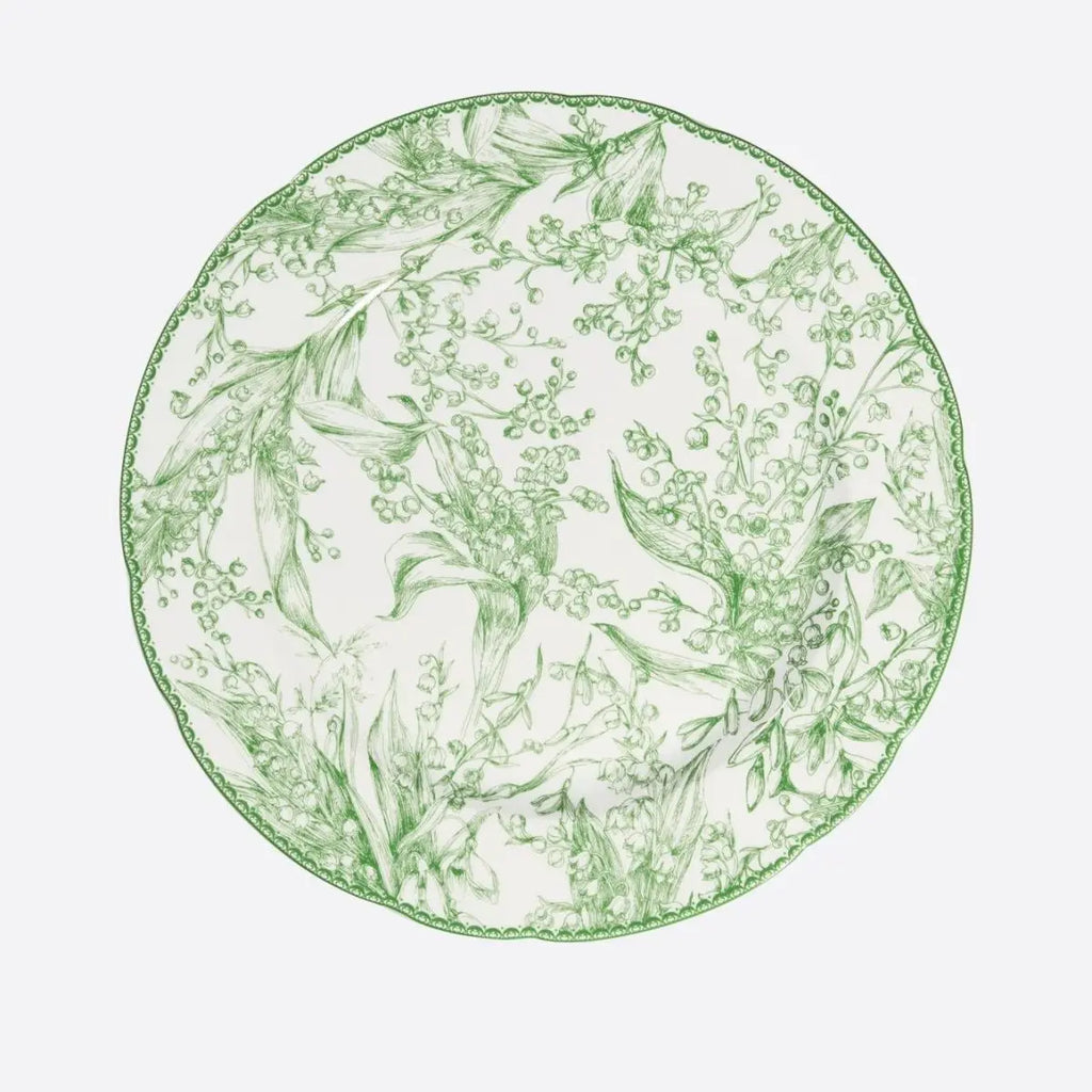 Elegant Ceramic Dinner Plate Set - 24 Piece Floral Design