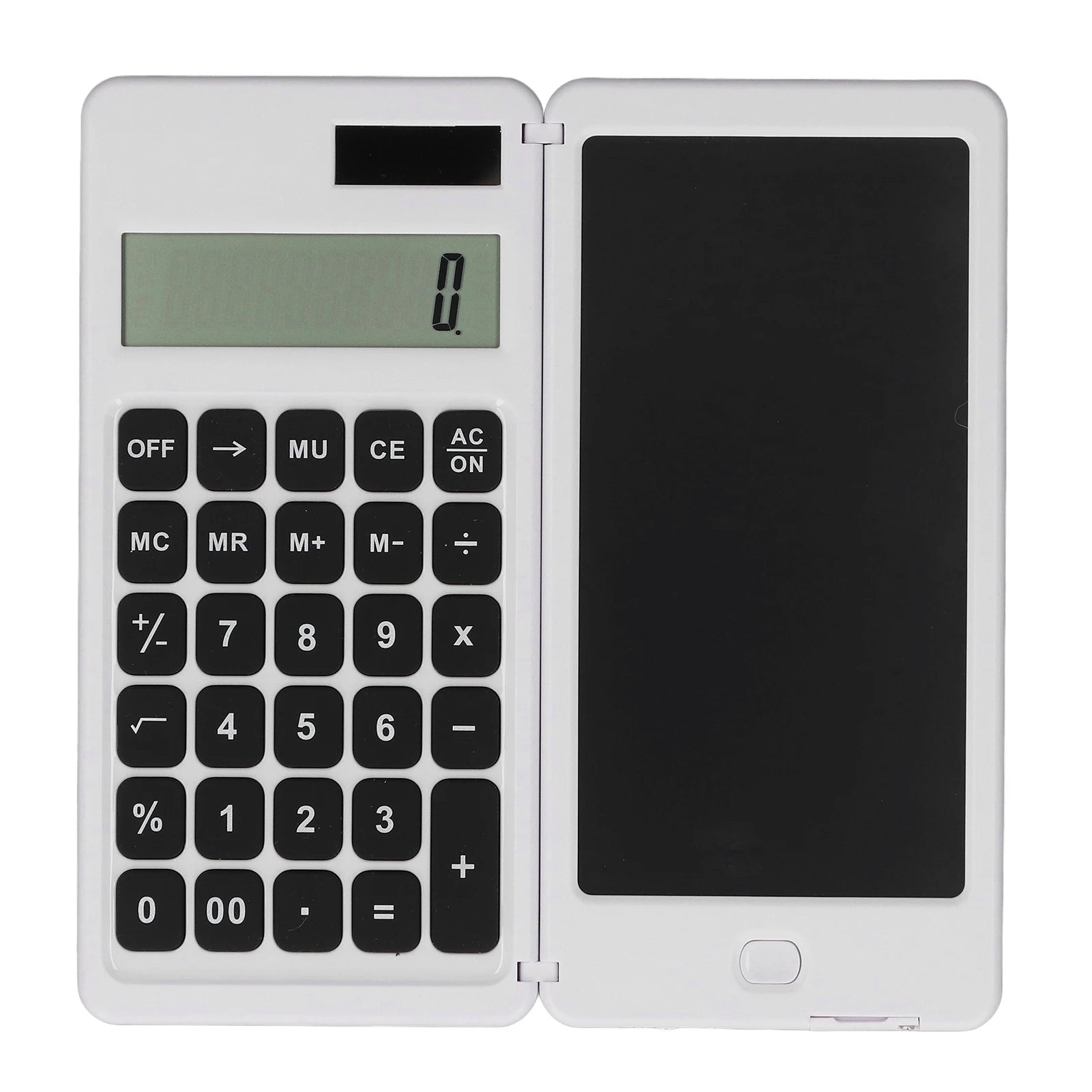 Premium Solar Desktop Calculator with Writing Tablet