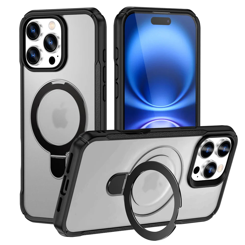 Premium Magnetic iPhone Case with Foldable Stand