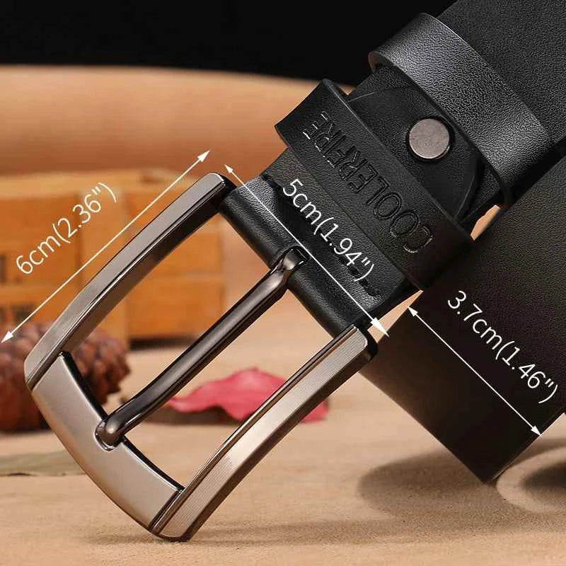 Luxury Genuine Leather Belt - Premium Cowskin Fashion Strap
