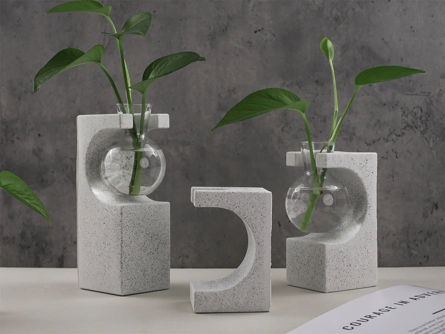 Silicone Vase Mold for DIY Epoxy Resin, Plaster, and Cement Hydroponic Planters - Tulique