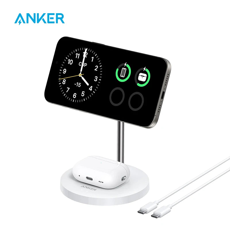 Premium Qi2 Wireless Charger Stand - Fast 15W Magnetic Charging