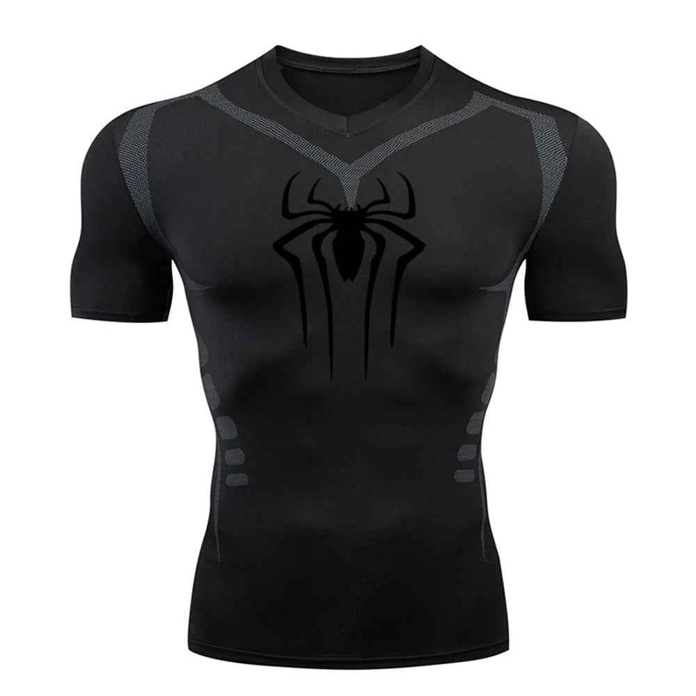 Premium Men's Compression Shirt - Quick-Drying Gym & Running Jersey