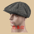 Male Plus Size Ivy Hat Big Head Man Spring Summer and Autumn Newsboy Cap Wool Beret Caps Winter Felt Flat Caps 55-58cm 59-60cm - Tulique