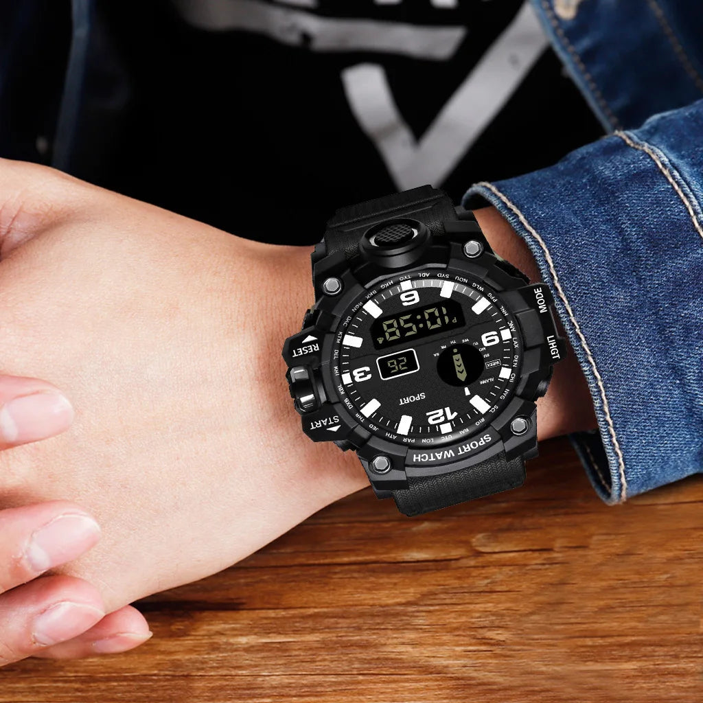 Premium Men's Sports Watch - Waterproof Digital Fitness Tracker