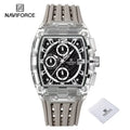 New NAVIFORCE Men's Quartz Multifunction Watches Fashion Sports Chronograph 5ATM Waterproof Silicone Band Casual Man Wrist Watch - Tulique