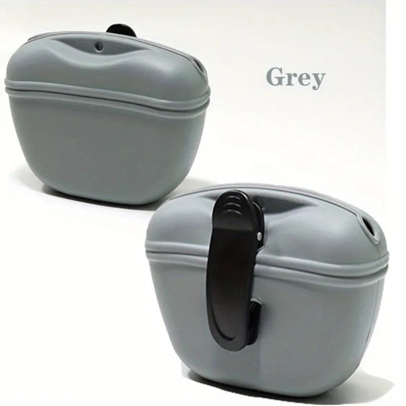 Premium Silicone Dog Treat Pouch - Portable Training Bag