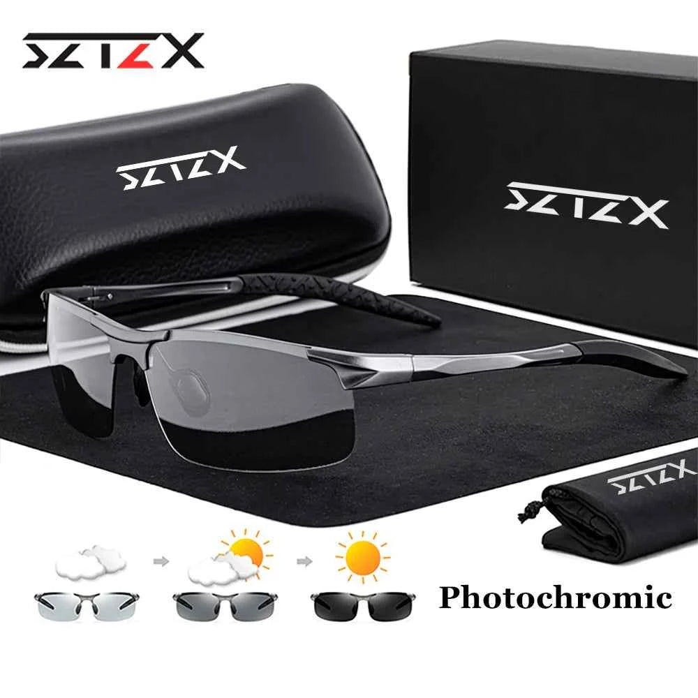 Premium Men's Photochromic Sunglasses - Polarized & UV Protection