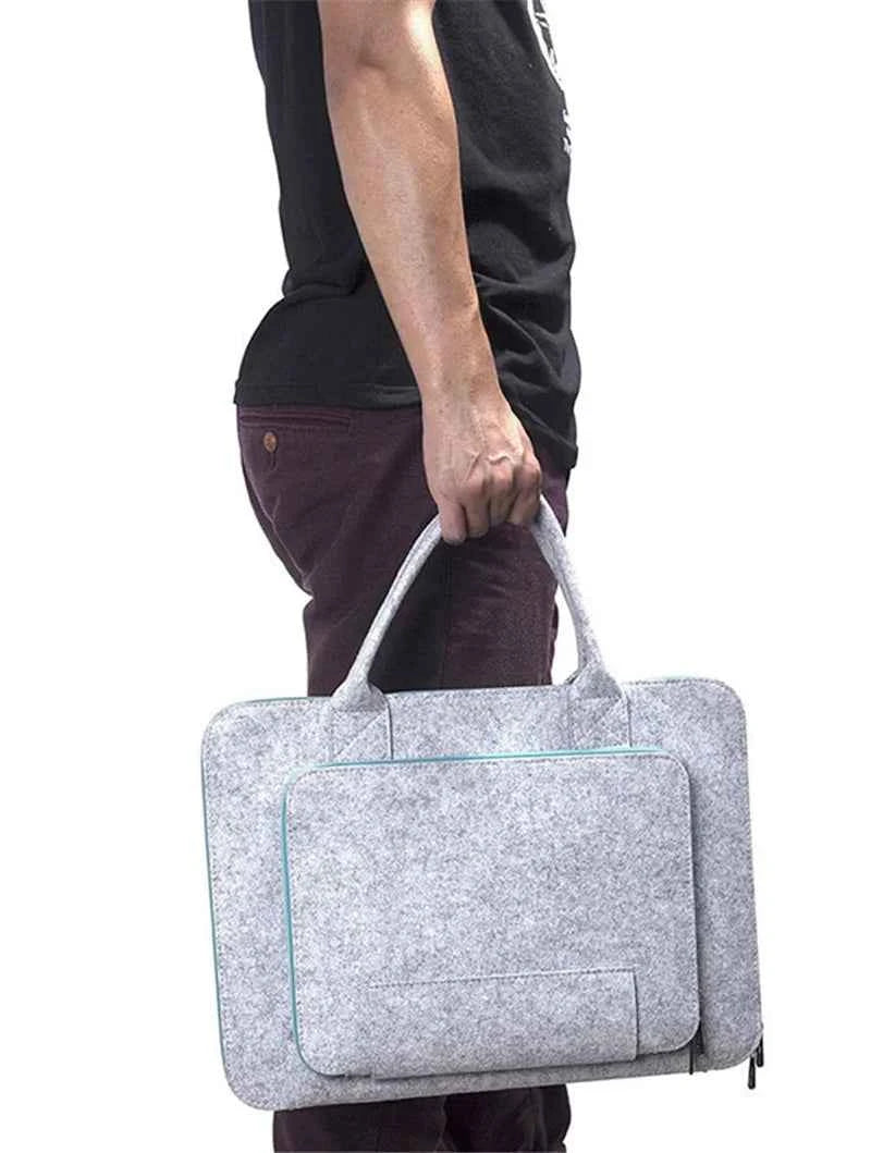 High Quality Laptop Bag, Felt Laptop Sleeve Notebook Computer Case Carrying Bag Pouch With Handle For  Asus / Lenovo