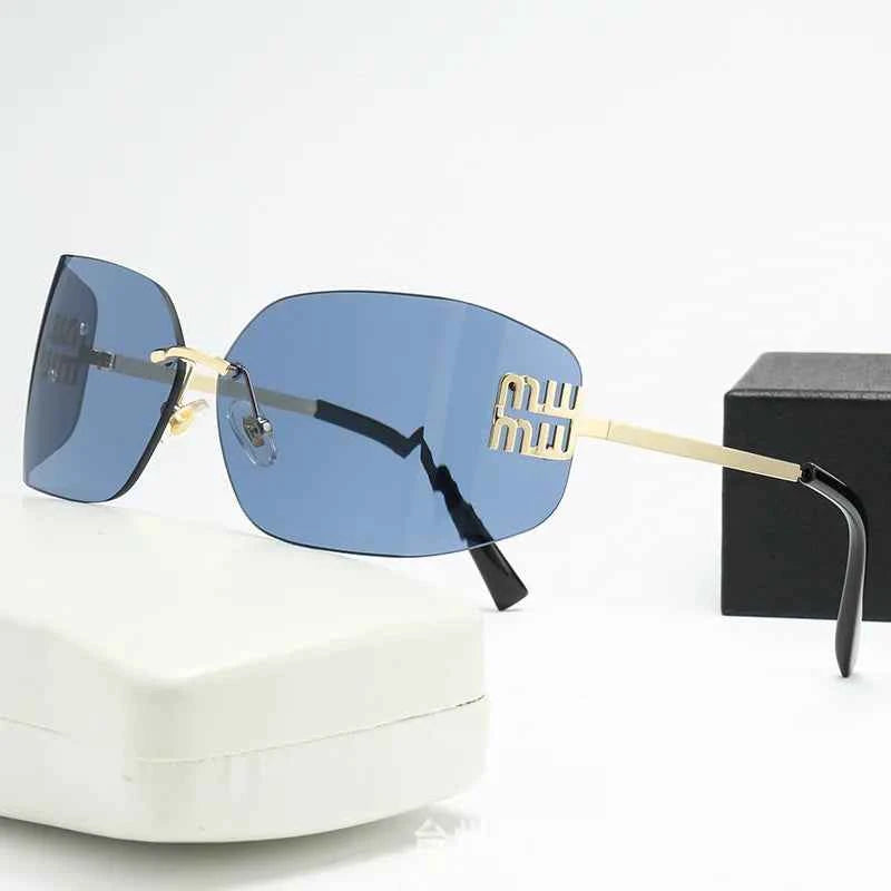 Premium Frameless Square Sunglasses - UV400 Protection