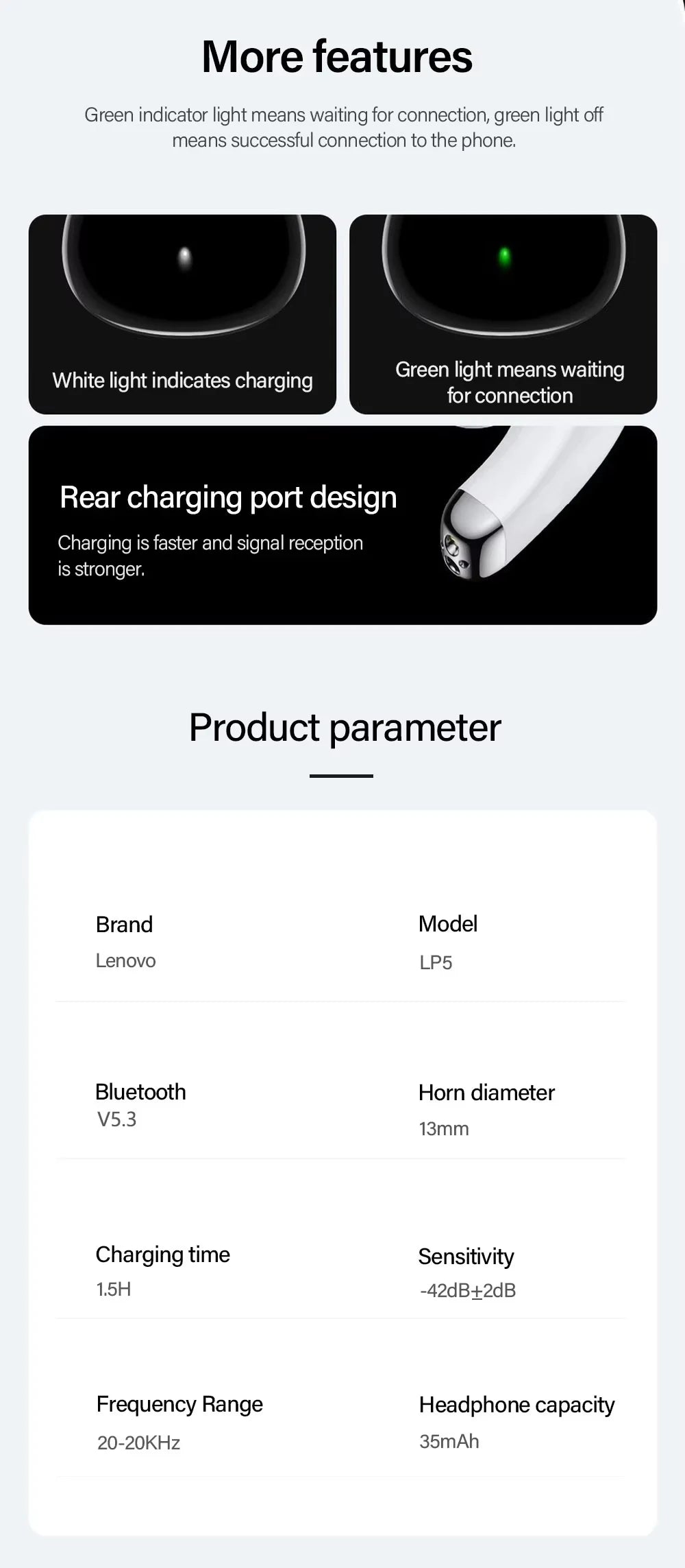 Premium Wireless Bluetooth Earbuds - HiFi Stereo Sound & IPX5 Waterproof