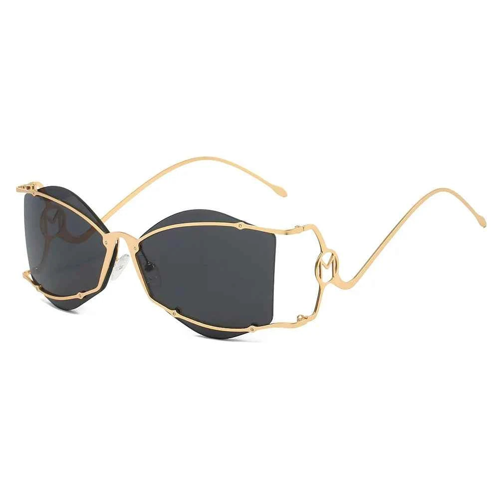 Premium Irregular Sunglasses Women - Trendy Bend Leg Sun Shades