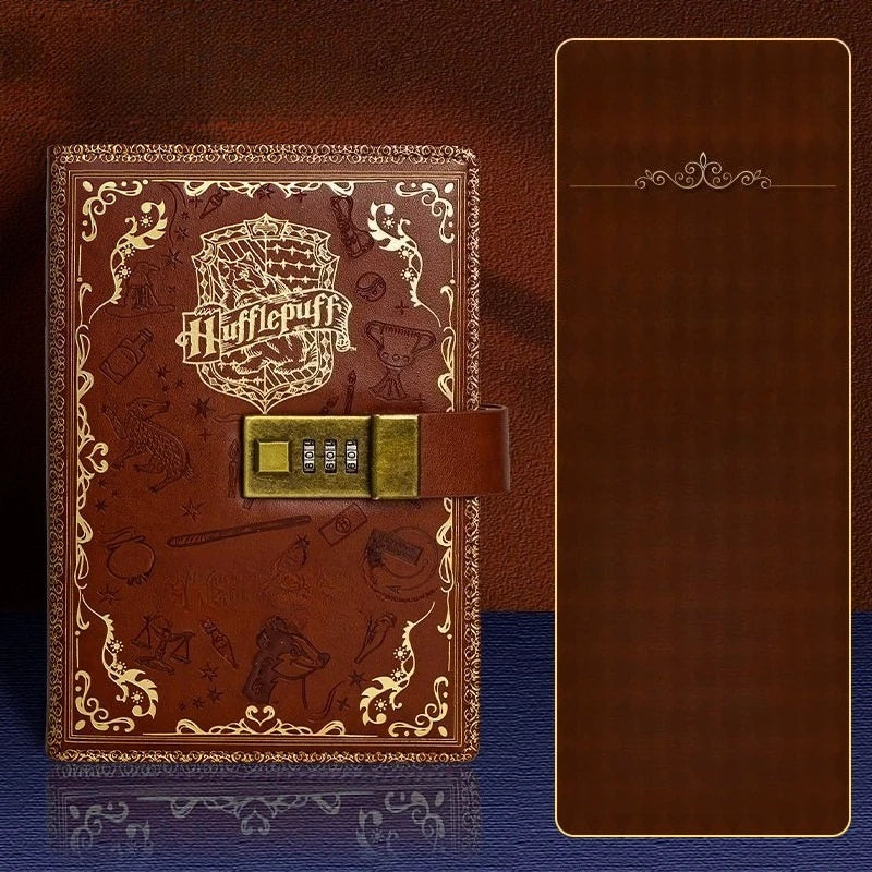 Retro Password Book with Lock A5 Anime Diary Notebook