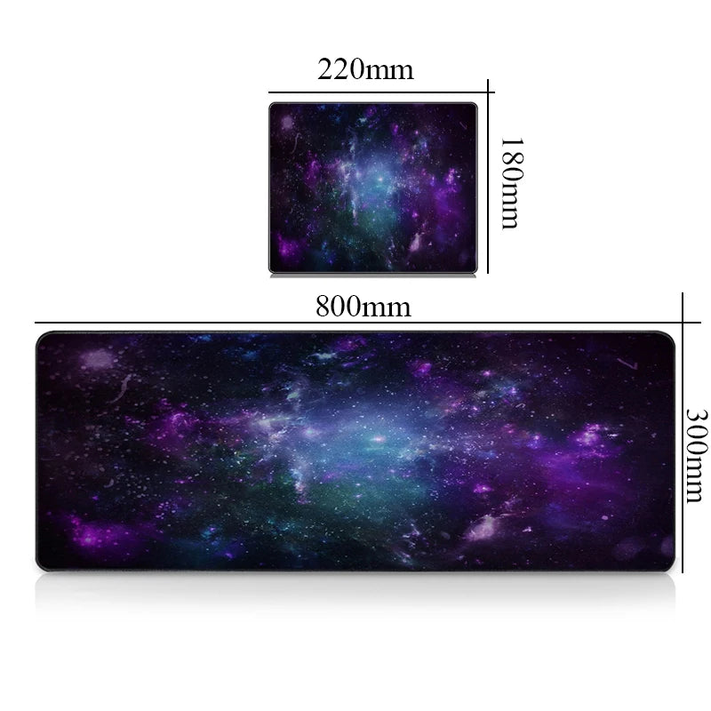 Premium Gaming Desk Mat - Large Mousepad with Galaxy Design