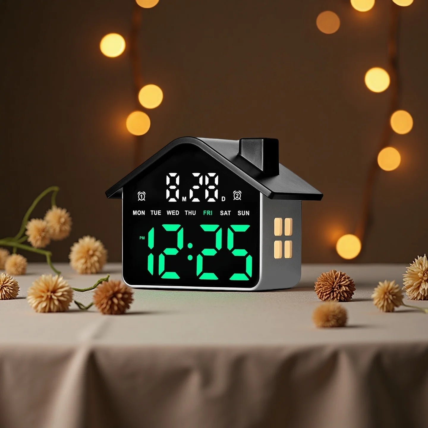 Premium LED Digital Alarm Clock - Voice Control & Night Light