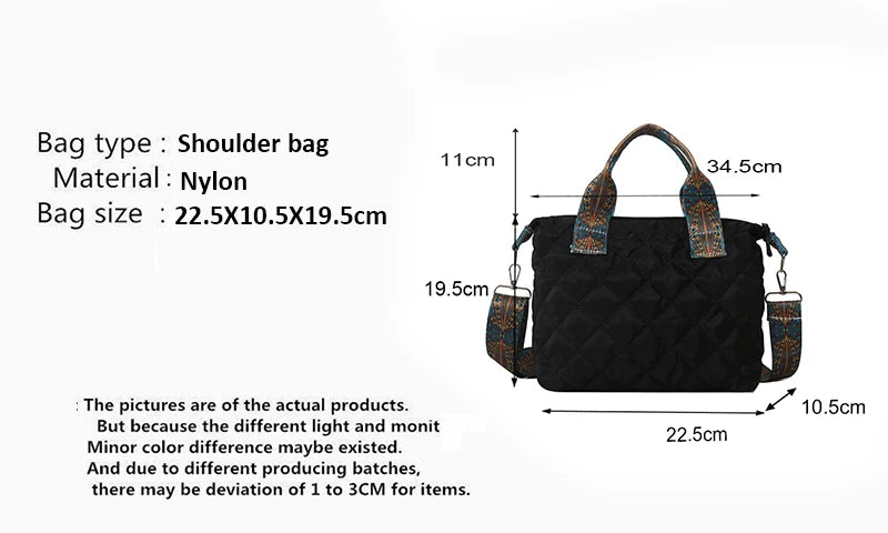 Elegant Rhombus Shoulder Bag - Spacious & Versatile