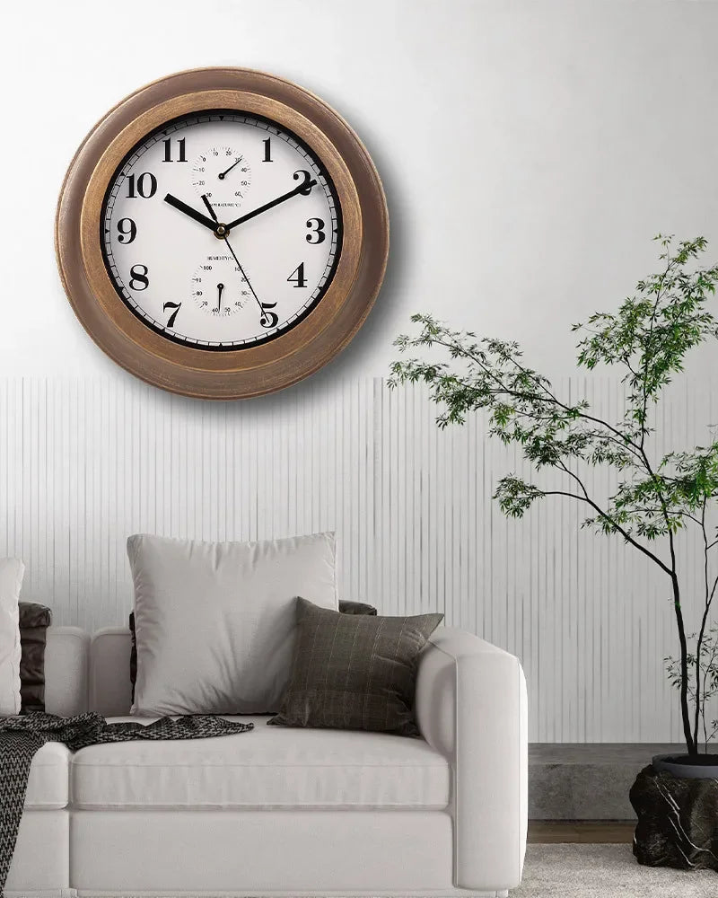 Premium Waterproof Wall Clock - Silent & Stylish Decor