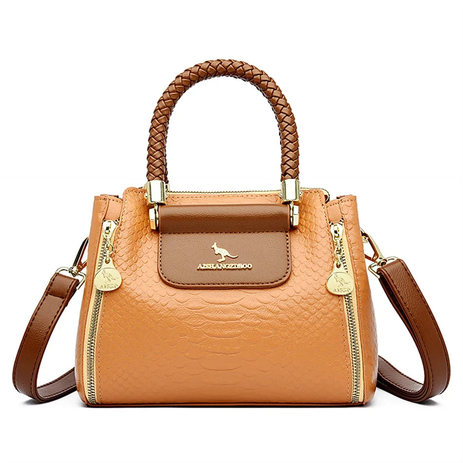 Elegant Designer Crossbody Bag - Premium Soft Leather