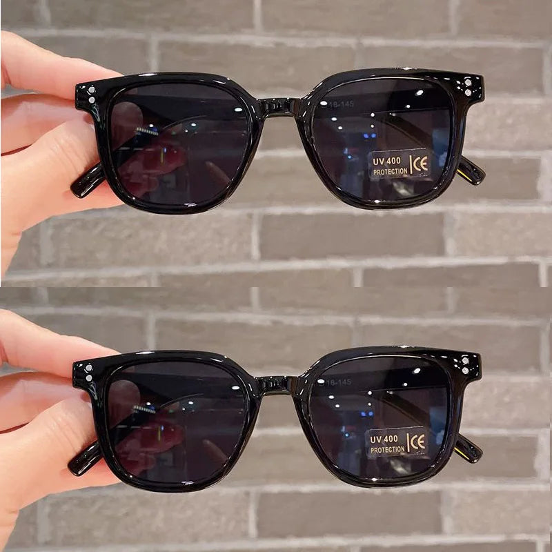 Premium Kids Sunglasses - UV400 Vintage Square Eyeglasses