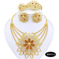 Luxury Statement Jewelry Set - Large Pendant Necklace & Earrings