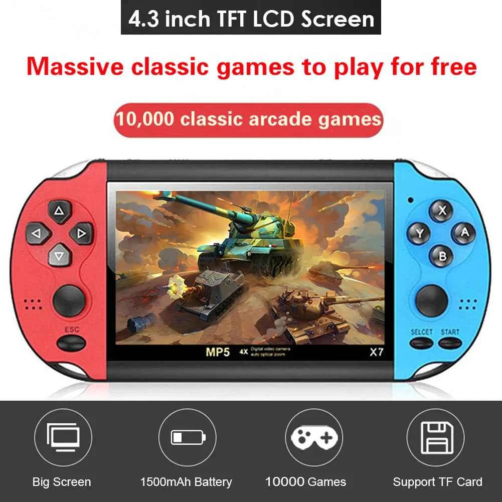 Retro Handheld Game Console - 10,000+ Games & 4.3 Inch Screen
