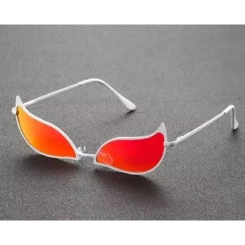 Trendy Flame-Shaped Frame Glasses - Premium Party Photo Prop