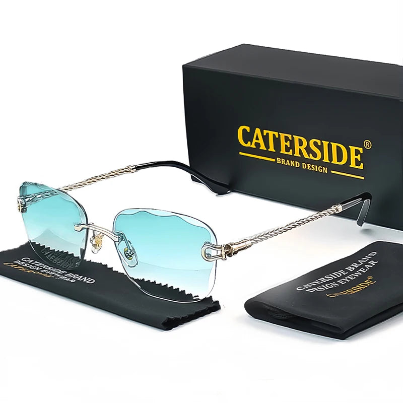 Designer Retro Punk Sunglasses - UV400 Gradient Shades