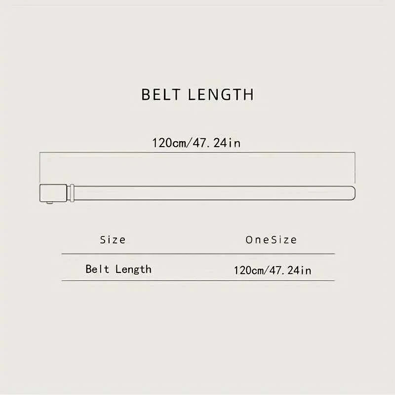 Luxury Genuine Leather Belt with Automatic Buckle