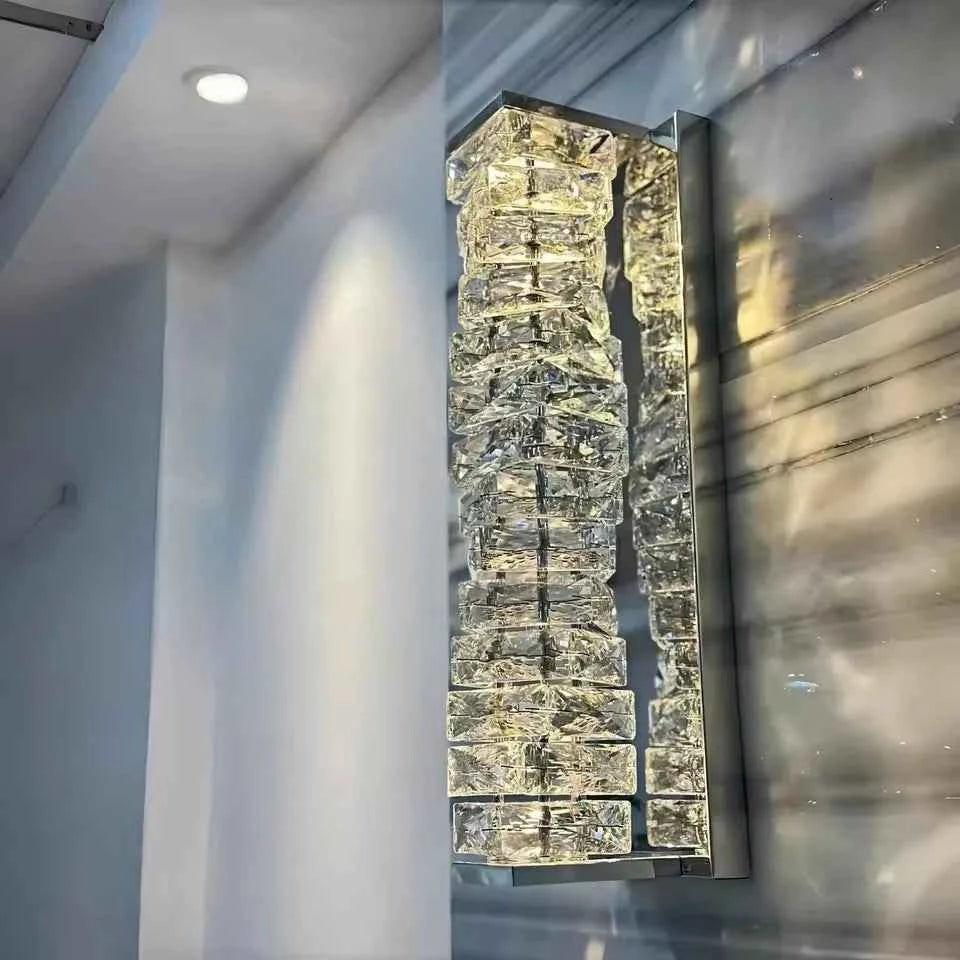 Premium Luxury Crystal Wall Lamp - Modern LED Sconce