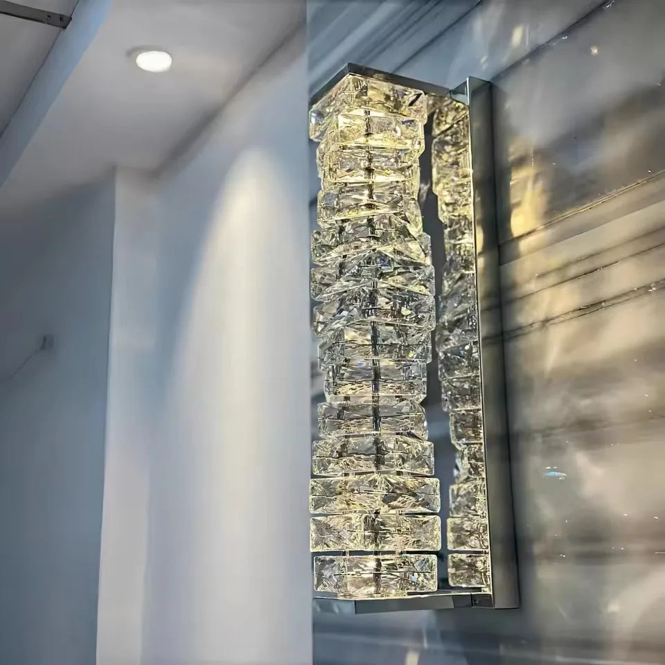 Premium Luxury Crystal Wall Lamp - Modern LED Sconce