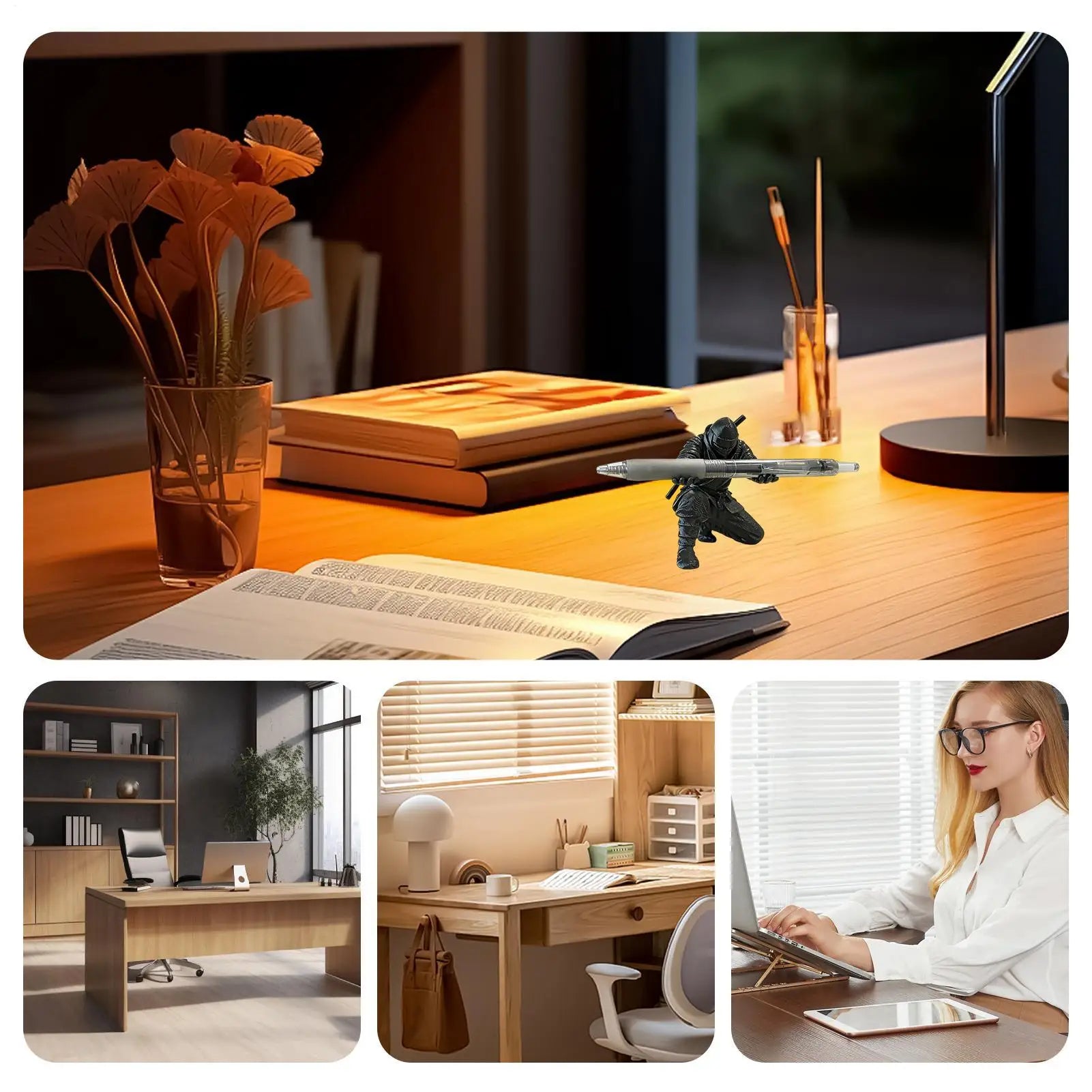 Premium 3D Printed Pen Holder - Decorative Desk Organizer