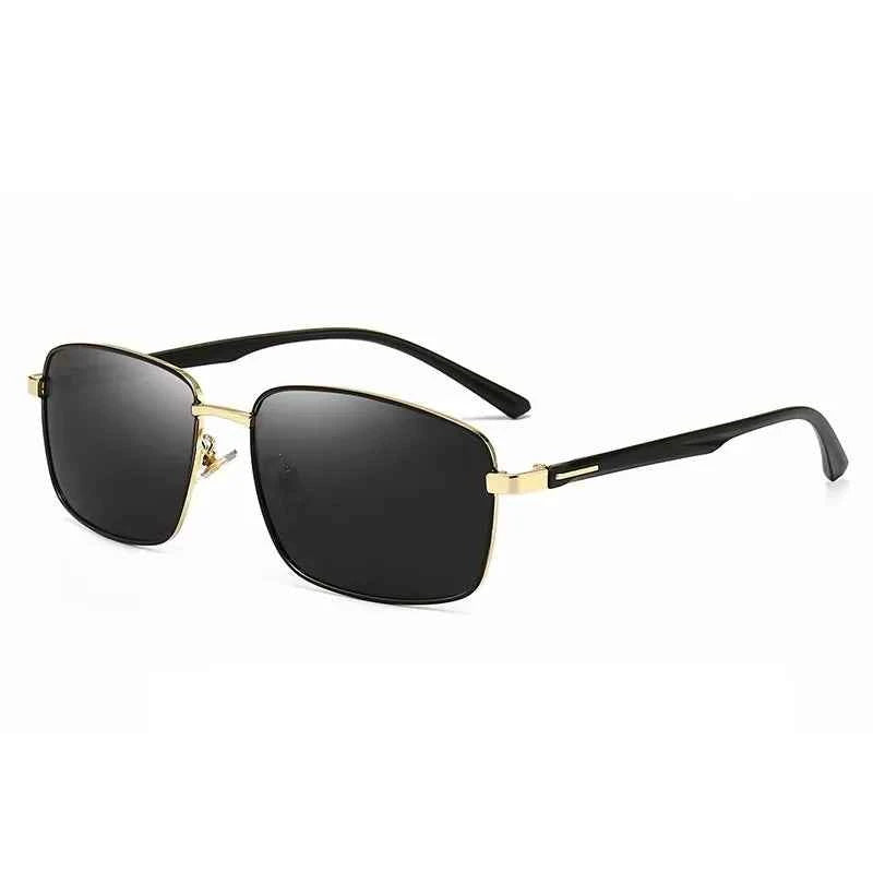 Luxury Oversized Metal Square Polarized Sunglasses - UV Protection