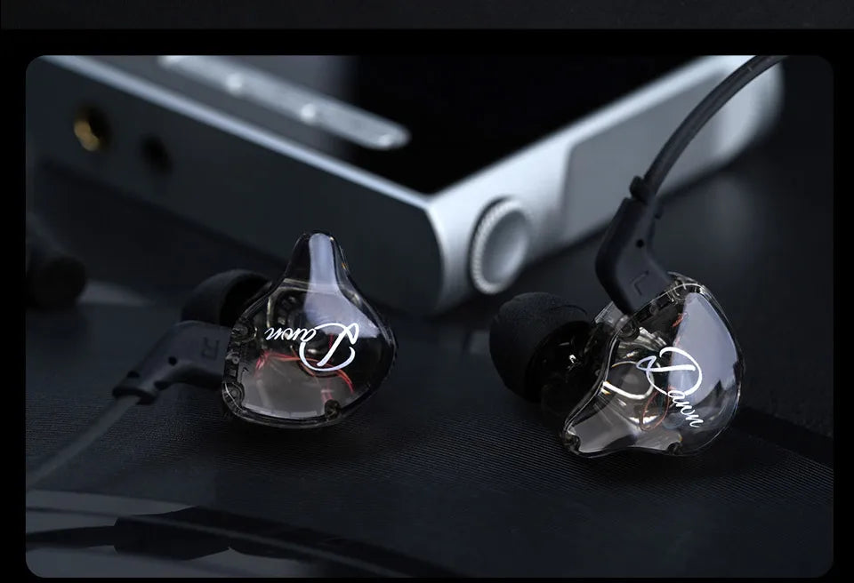 Premium Wired Earphones HiFi Bass - Detachable Cable Earbuds