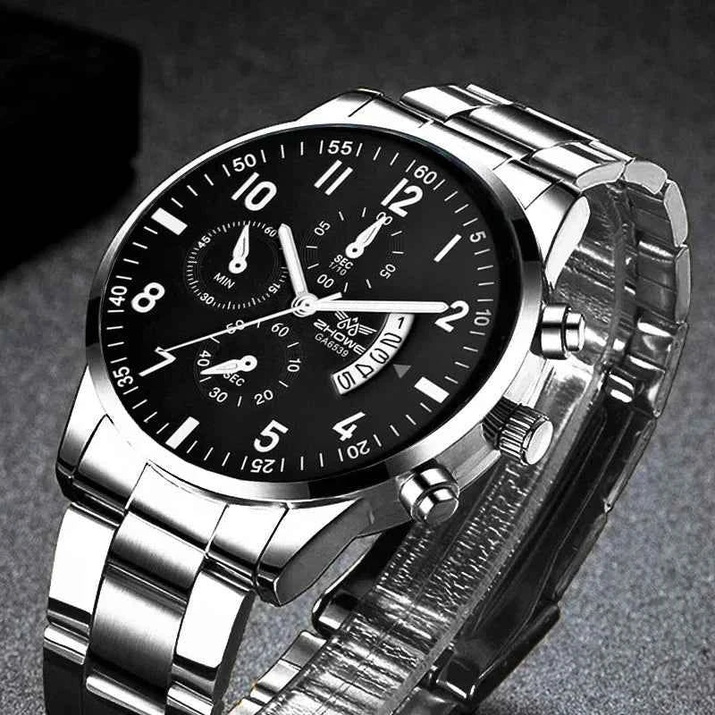 Luxury Men's Business Quartz Watch - Calendar Timepiece