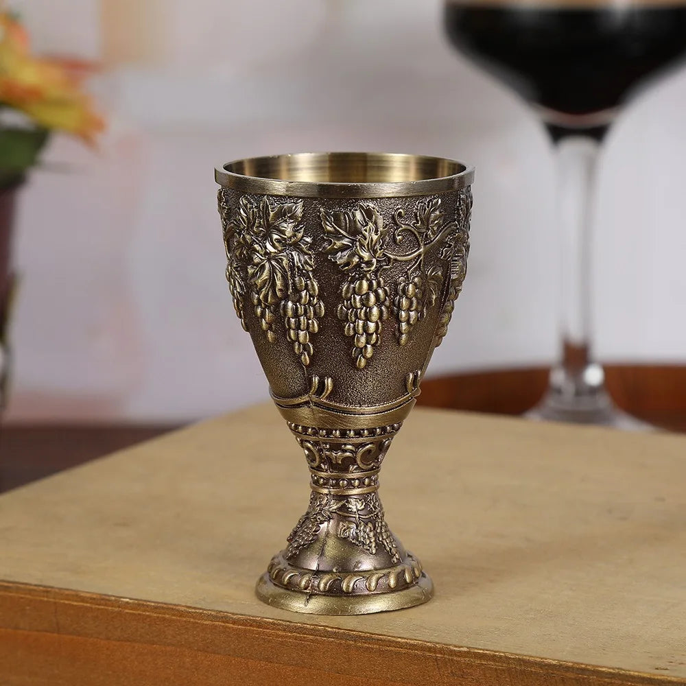 Elegant Mini Vodka Goblet - Retro Alloy Chalice