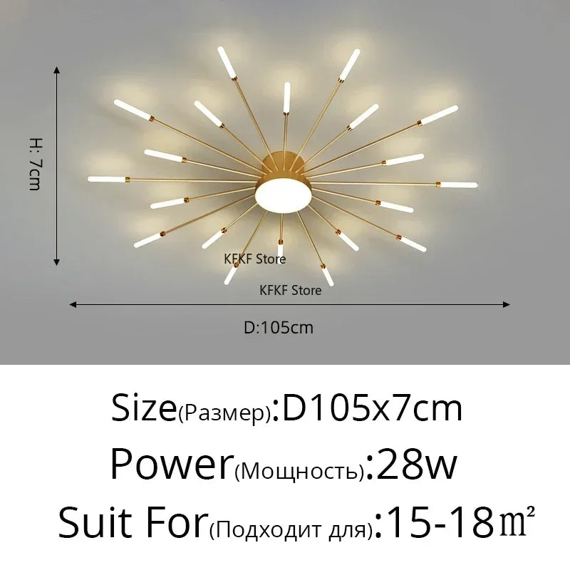 Luxury Modern LED Chandelier - Elegant Ceiling Light Fixture