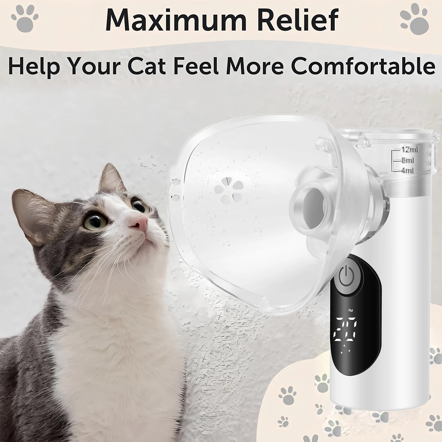Premium Pet Portable Nebulizer - Handheld Atomizer for Animals