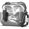 Premium AirPods Pro 3 Military Case - Camo Green with Lock