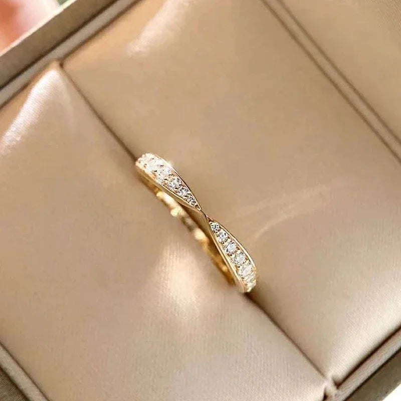 Elegant Eternity Ring - Brilliant Round Zirconia Wedding Band