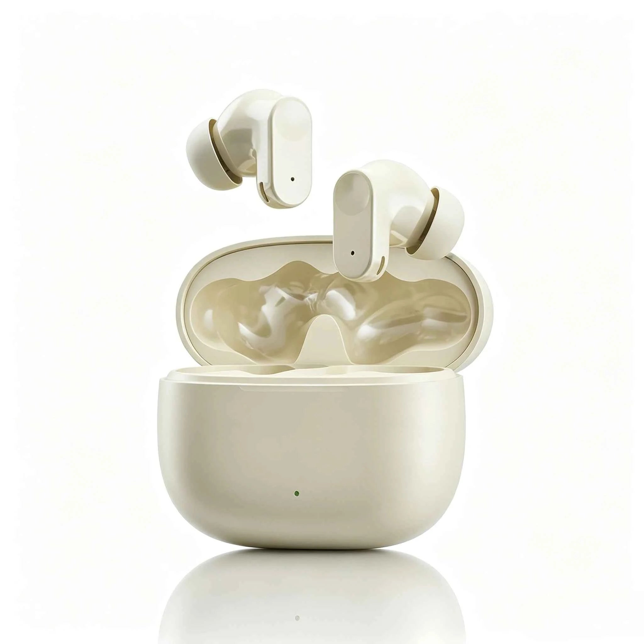 Sports in-ear headphones - black ergonomic waterproof earbuds with charging case
