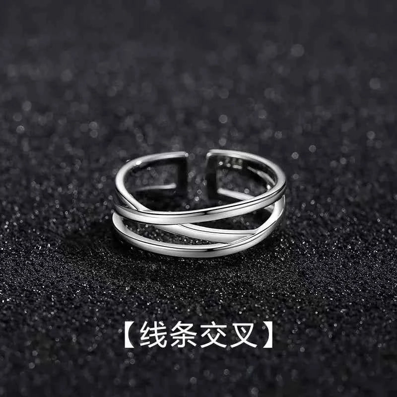 Multilayer Man And Woman Ring Irregular Geometric Ring for Women Simple Charm Retro Jewelry Gift Dropshipping