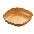 Elegant Wood Grain Square Plate - Japanese Style Dinnerware