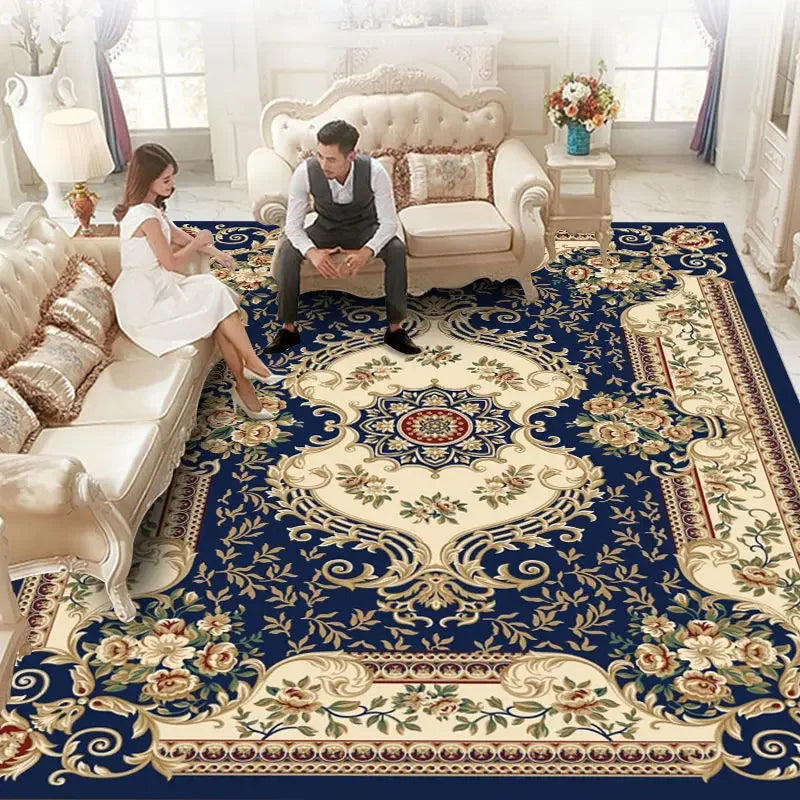 Plush Flannel Luxury Living Room Rug - European Home Decor