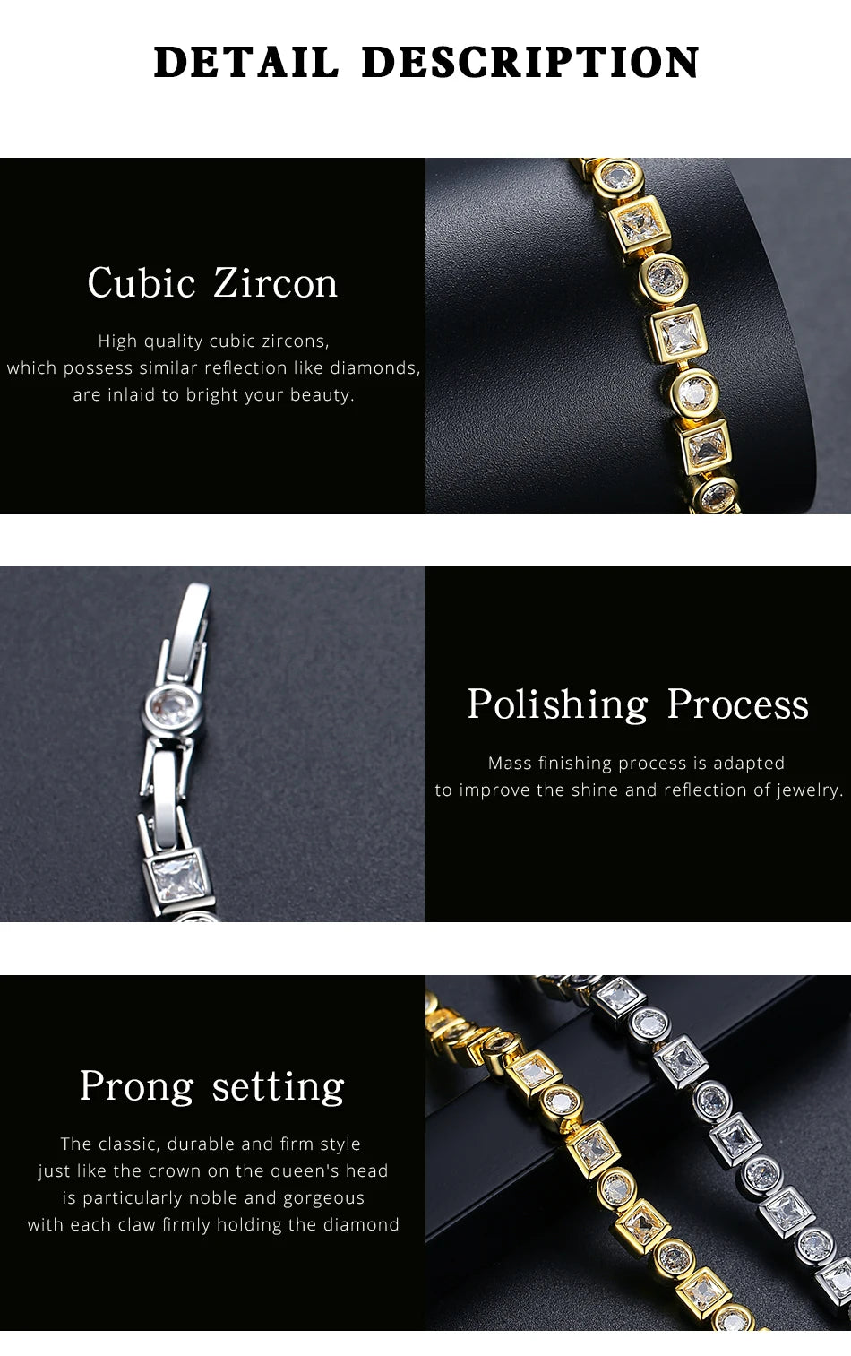 Elegant Luxury Cubic Zirconia Bracelet - Iced Out Crystal Design