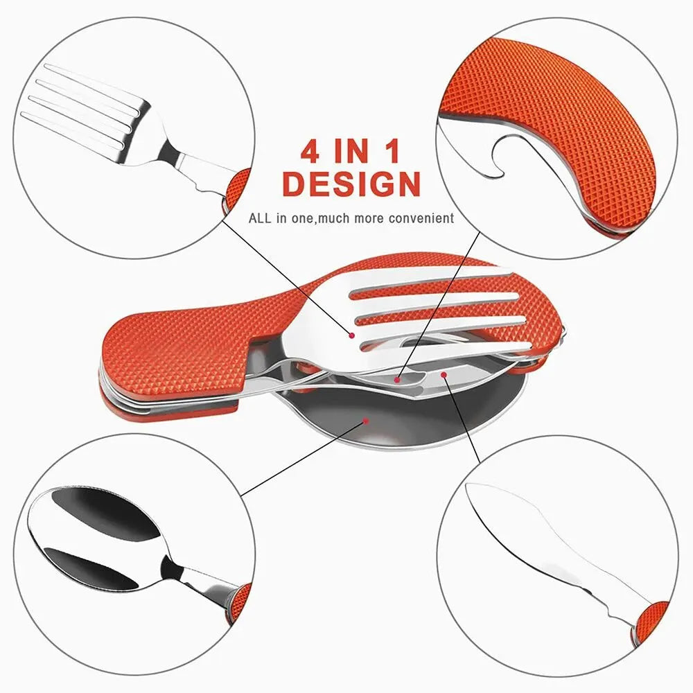 Premium Foldable Camping Utensil Set
