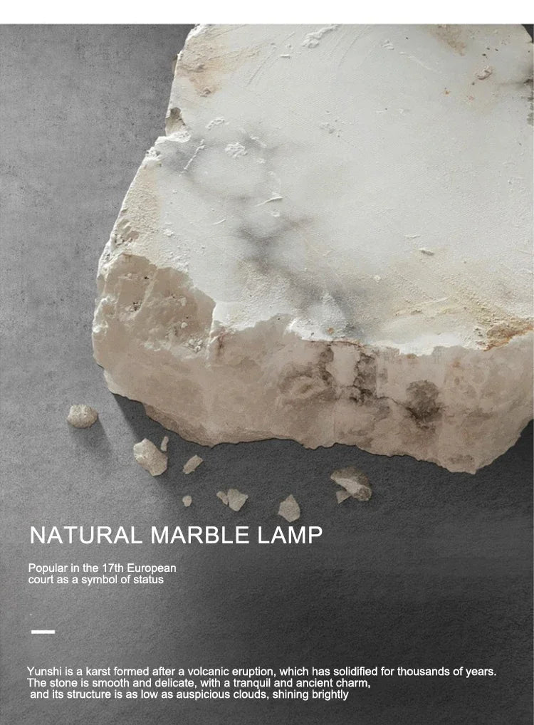 Luxury Marble LED Wall Lamp - Round Copper Sconce